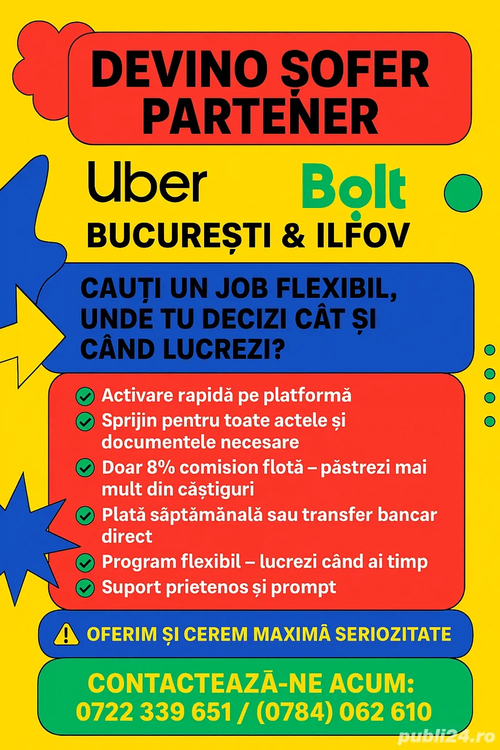 Angajam șoferi 