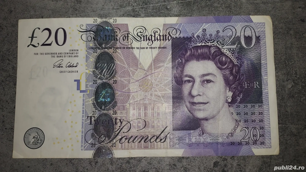 Bancnota colectionabila 20 pounds