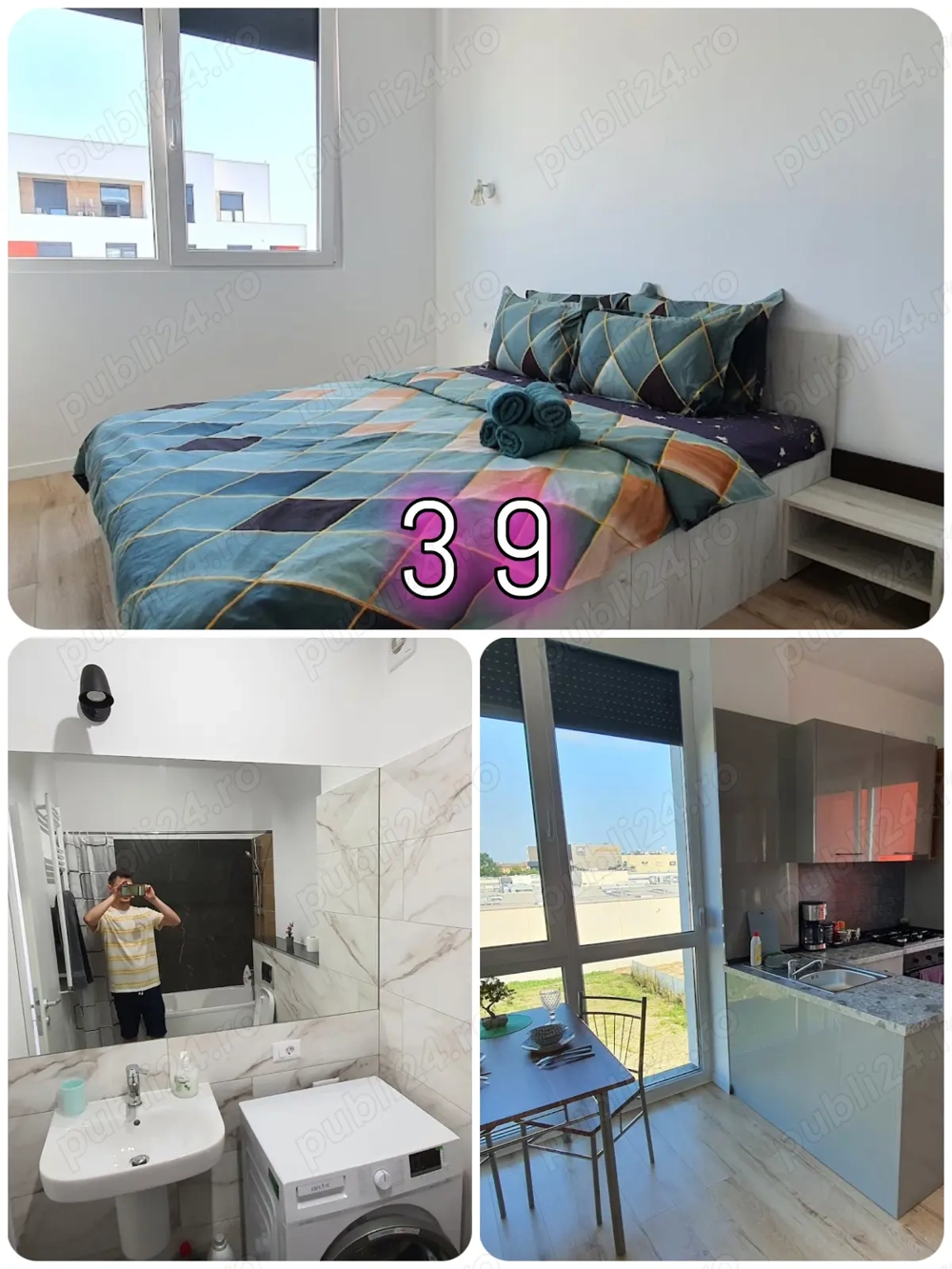 Inchiriez cazare in regim hotelier garsoniere UTA 30mp si apartamente ARED AFI 60mp si ADORA PARK