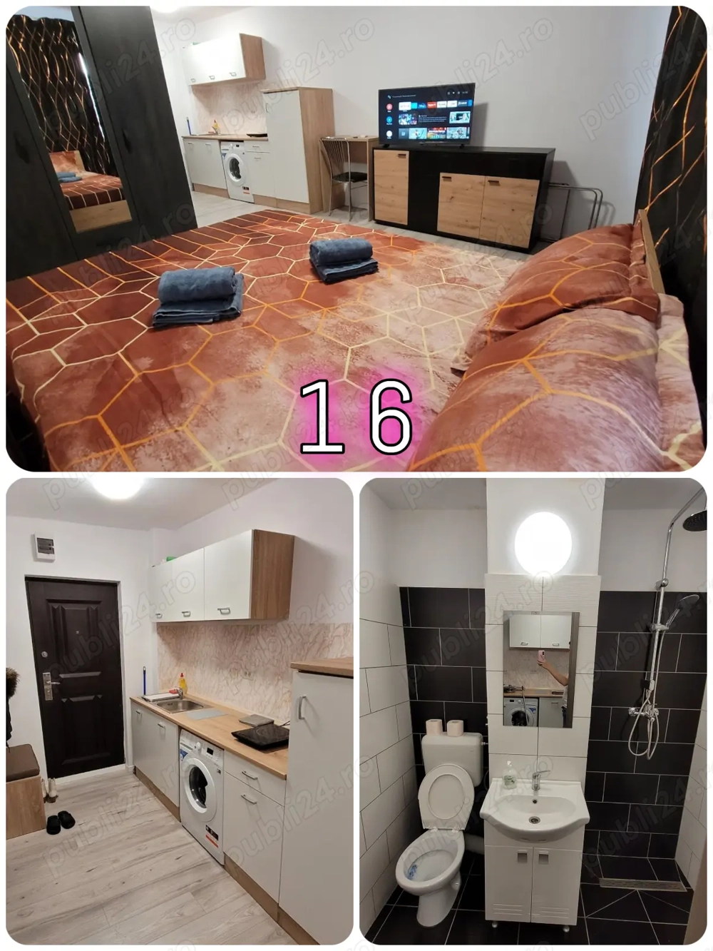 Inchiriez cazare in regim hotelier garsoniere UTA 30mp si apartamente ARED AFI 60mp si ADORA PARK