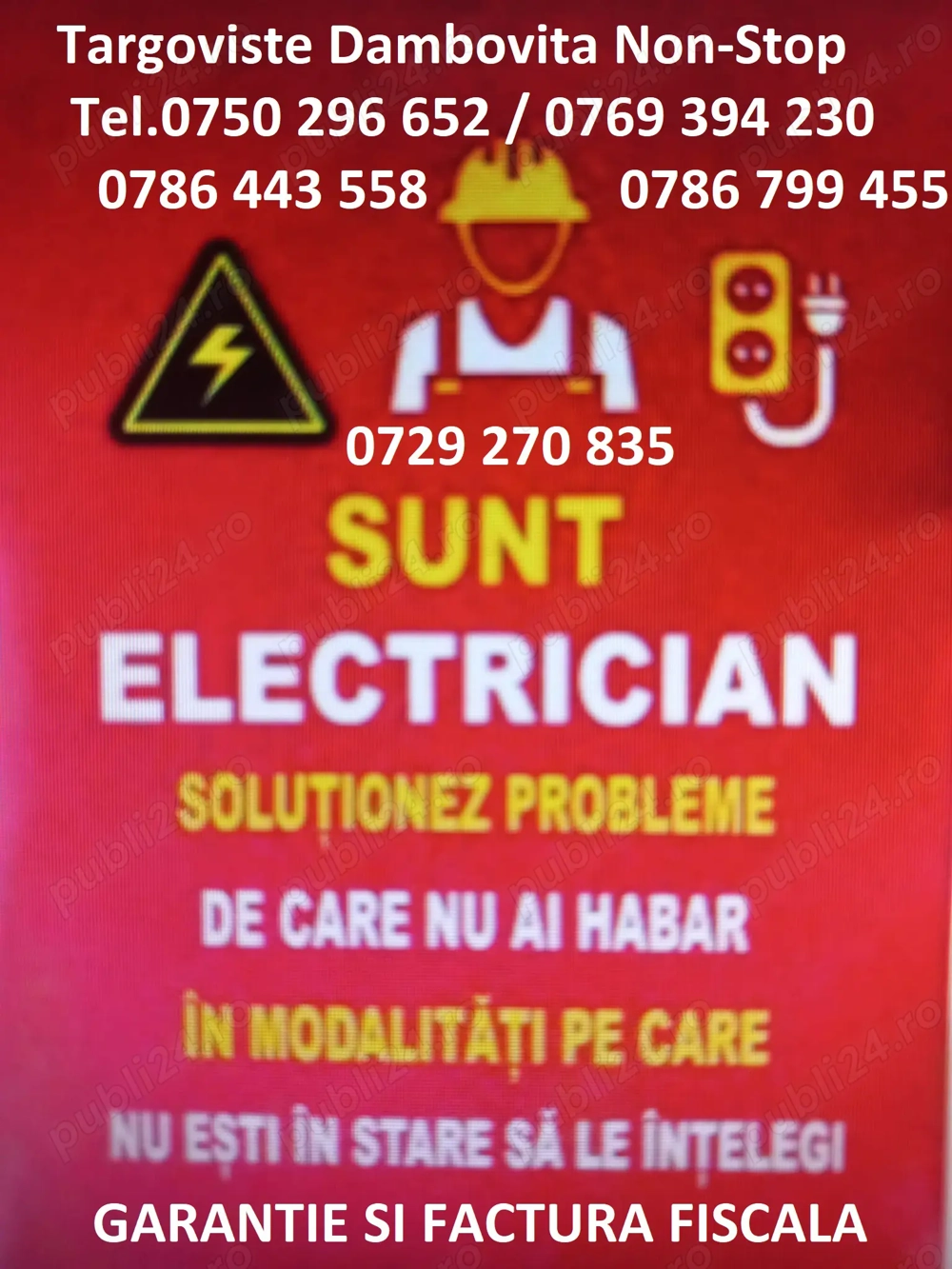 Electrician Profesionist, Rapid, Garantat- Preț corect Târgoviște Dâmbovița Non-Stop