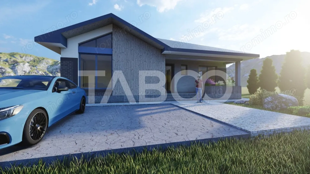 Casa individuala de vanzare cu 4 camere Sura Mica Sibiu 608 mp teren