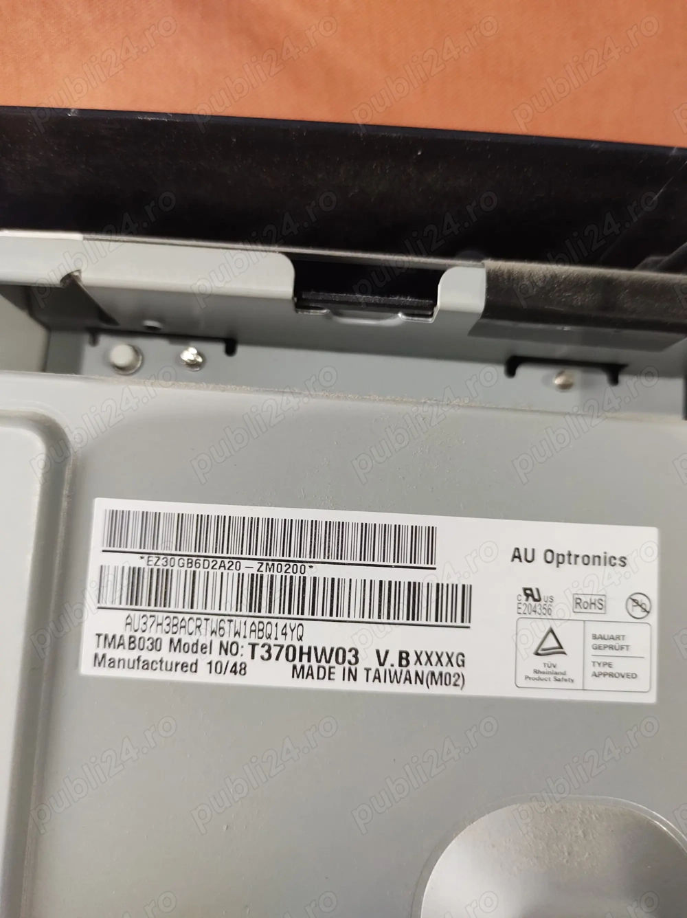 panel display t370hw03 +tcon 37t05-c06 de pe tv LG 37lh200h