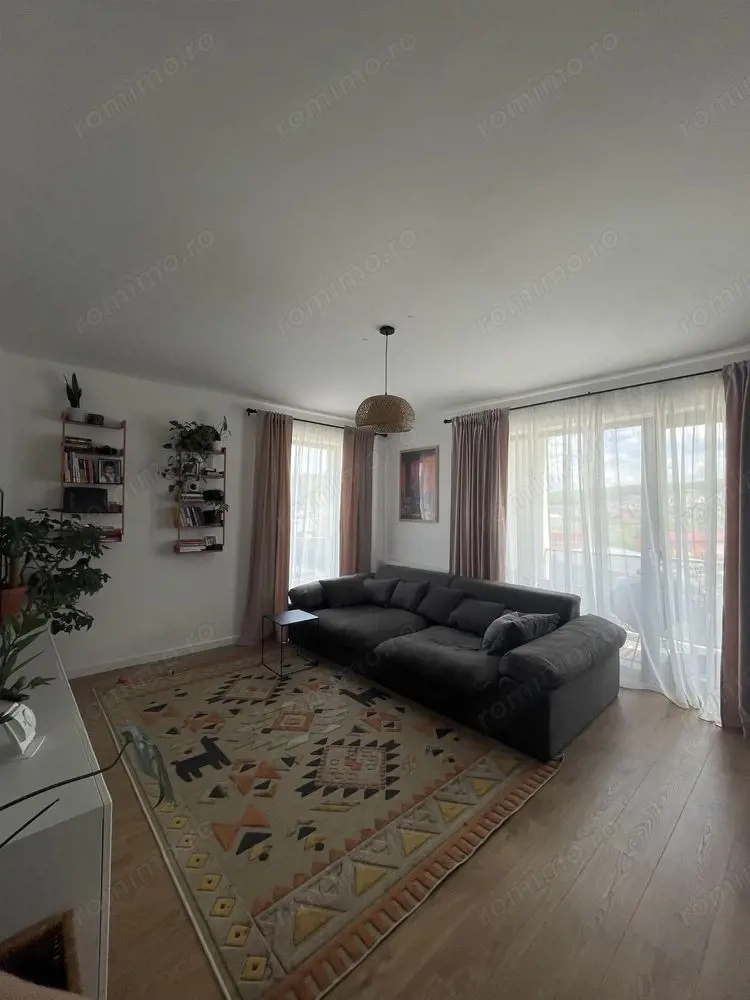 Apartament la Cheie Mobilat Utilat 68mp etaj 1 Bloc Nou