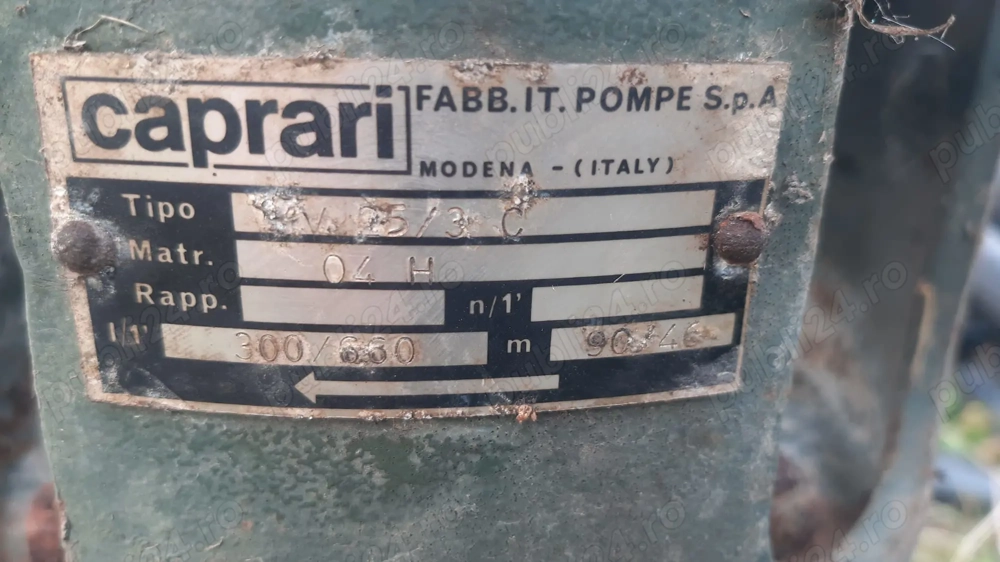 Pompa de apa cu debit mare