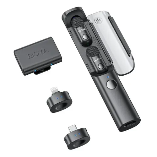 2025 SET Lavaliere Boya Magic, microfon de mana, 4 in 1 