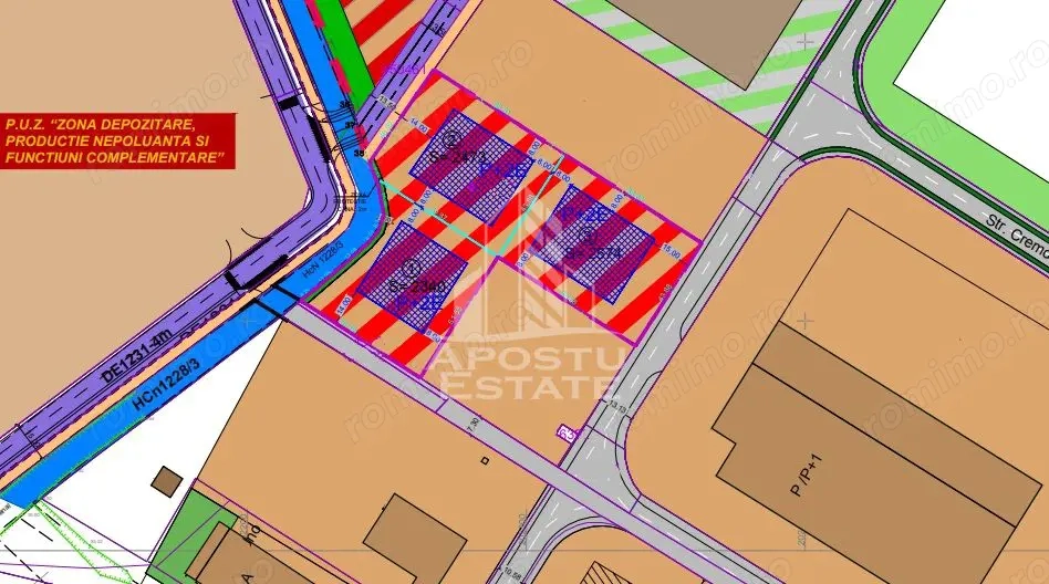 Teren 2340 mp , de vanzare, industrial,  Sagului, Timisoara.