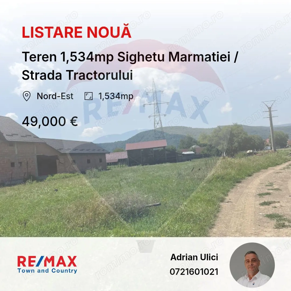 Teren 1,534mp Sighetu Marmatiei / Strada Tractorului Teren 1,534mp Sighetu Marmatiei / Strada Tractorului