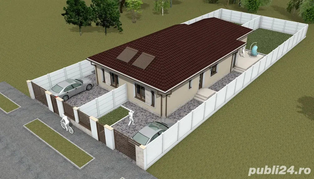 Duplex în Moșnița Nouă(Albina),58 mp utili,80(constr),la cheie,250 mp teren,99000 !  Comision 0%!