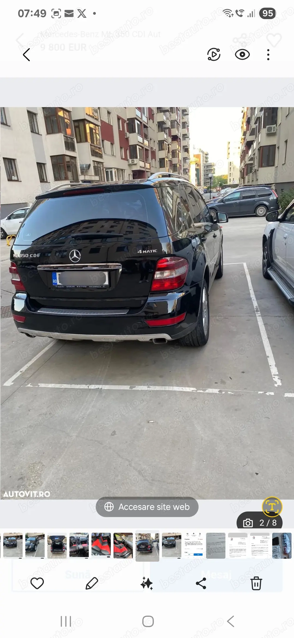 Mercedes ML de vazare