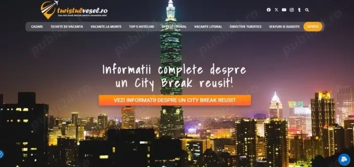 Vând turistulvesel.ro   portal pentru afiliere în turism, integrat cu Travelpayouts (Booking.com)