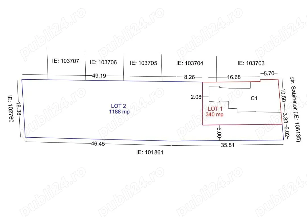 Teren 1188 m2 in Lumina, jud. Constanța