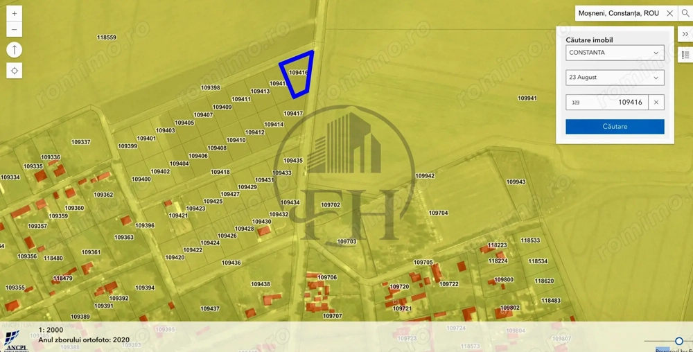 Teren intravilan de vanzare Mosneni, 23 August