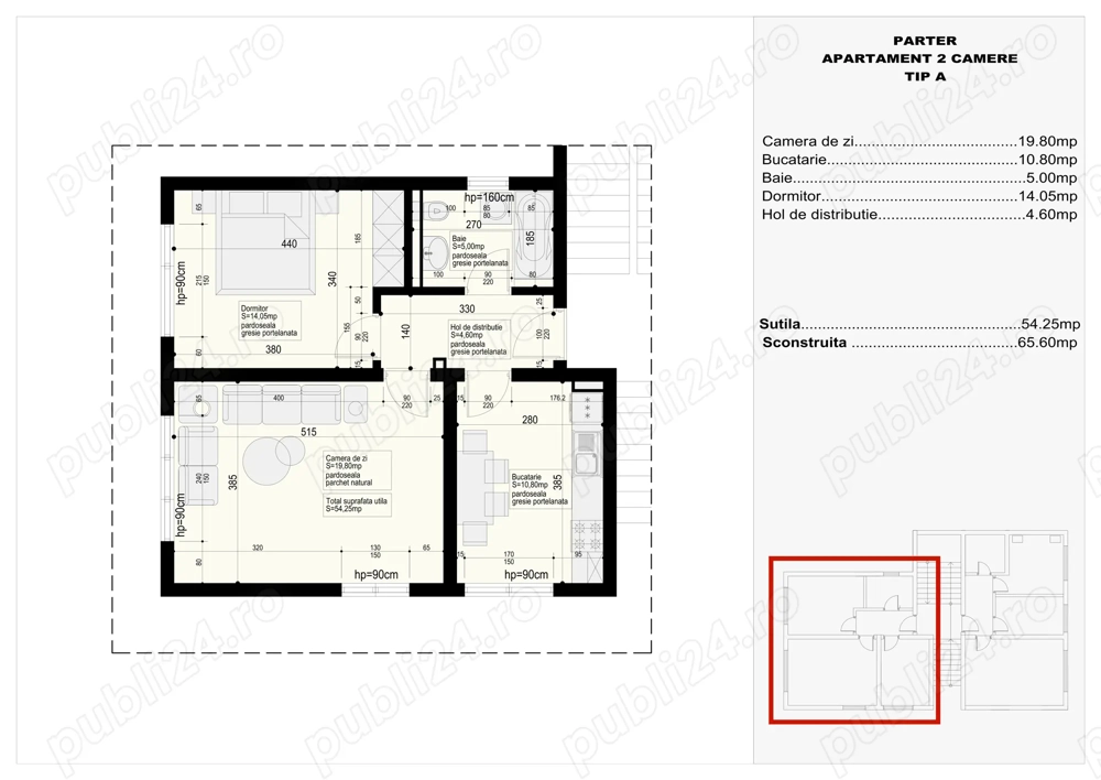 Particular vand apartament 2 camere