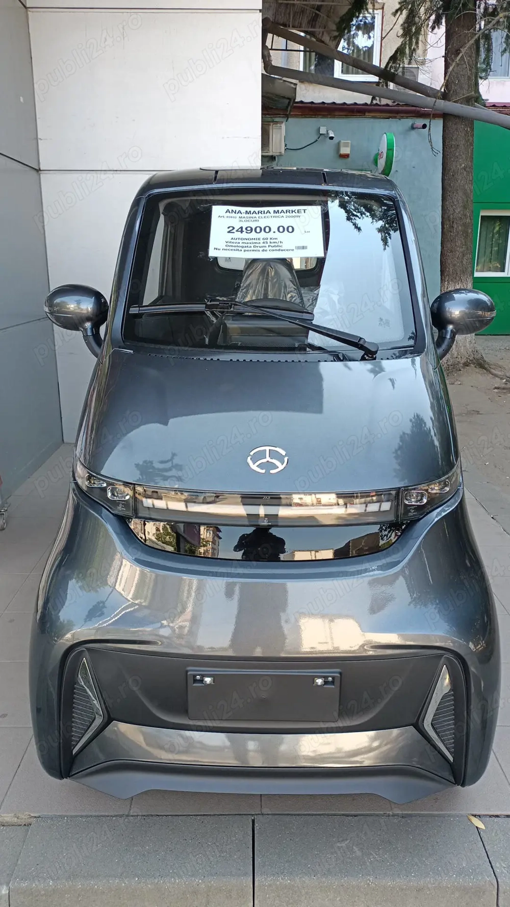 Mașină Electrică Fără Permis JRH 2000W, 60V 80Ah, Autonomie 60 km, ECO 25 km h, Viteză Max. 45 km h,