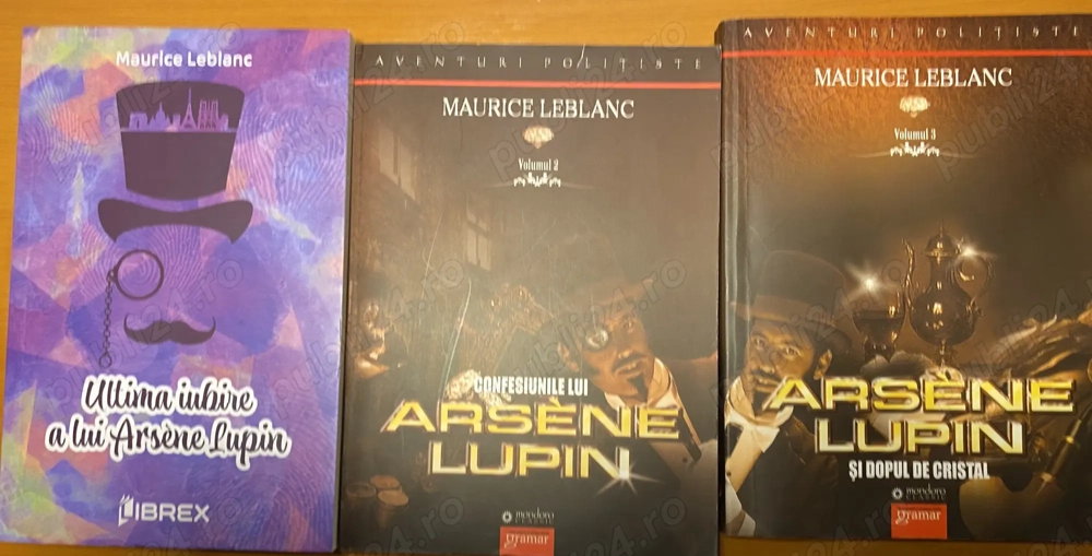 11 cărți polițiste de Maurice Leblanc 