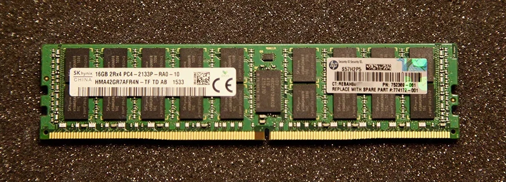 Memorie Ram Server 16GB DDR4 2133MHZ PC4-17000 2RX4 CL15 HP 752369-081   726719-B21 774172-001