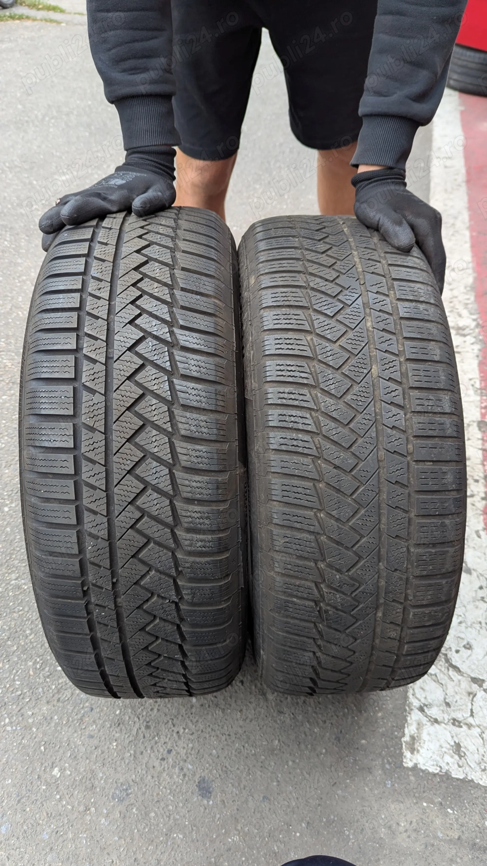 2 anvelope M+S/iarna 225/60/17 Continental + 7 mm