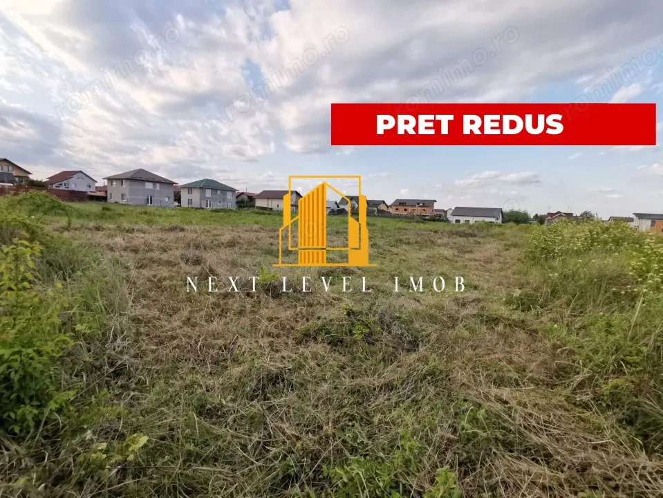 Teren intravilan de vânzare – 1000 mp în sat Geamăna