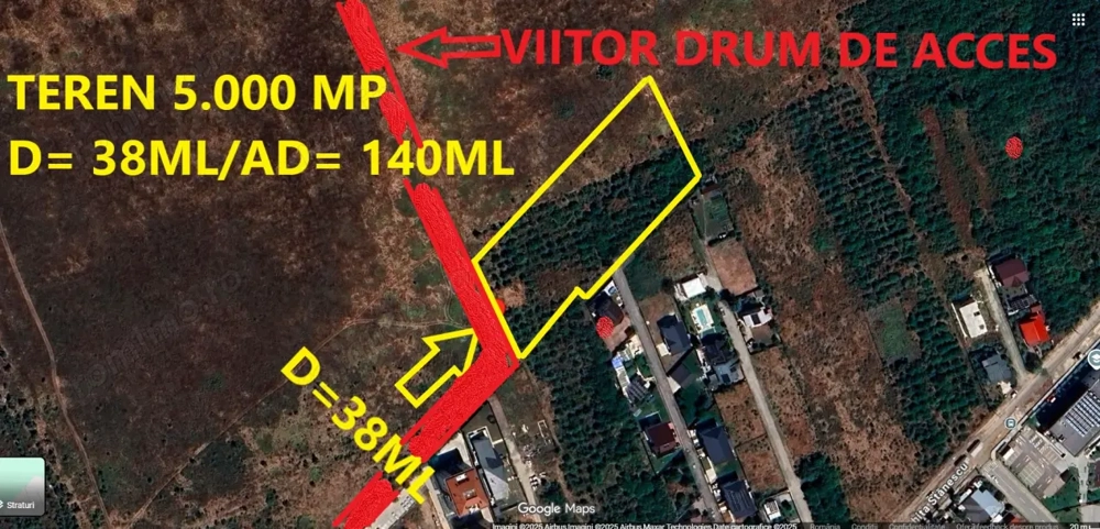 Mogosoaia-Teren 5.000 mp Str. Nichita Stănescu – Pretabil Proiect Imobiliar