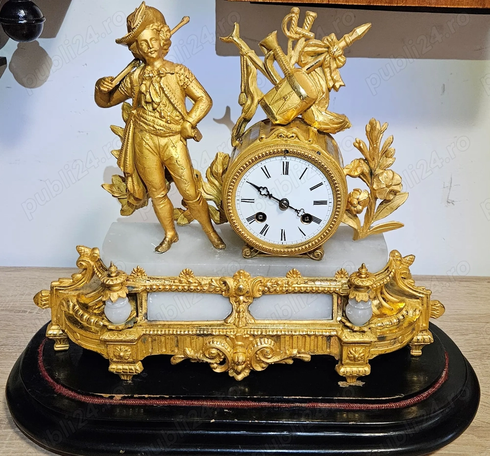 Ceas de semineu cu pendul  anii 1870 - 1880 