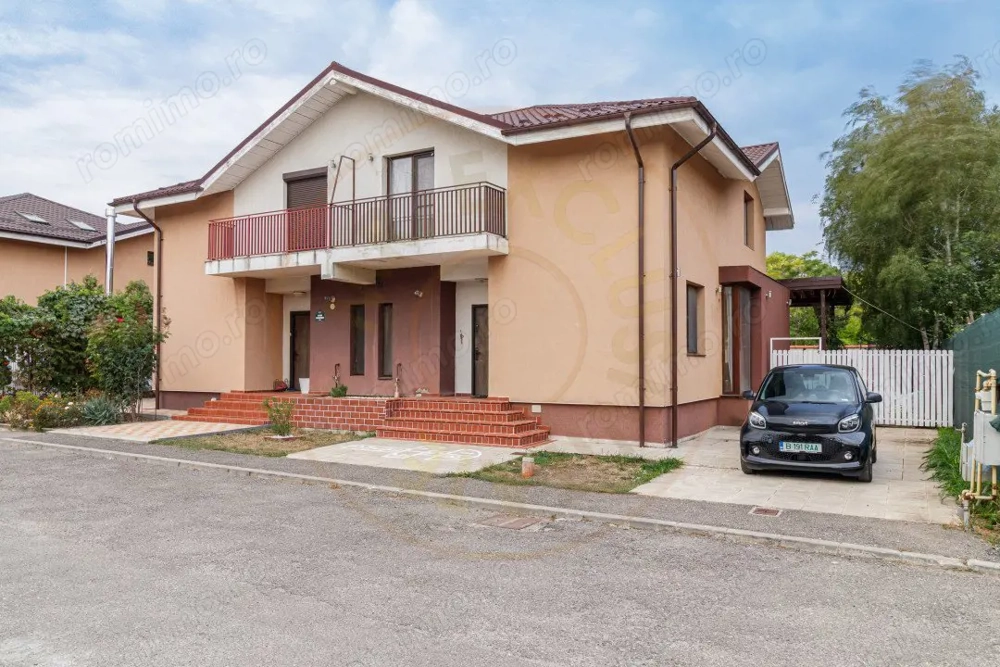 Casă de inchiriat in complex rezidențial securizat, complet mobilată