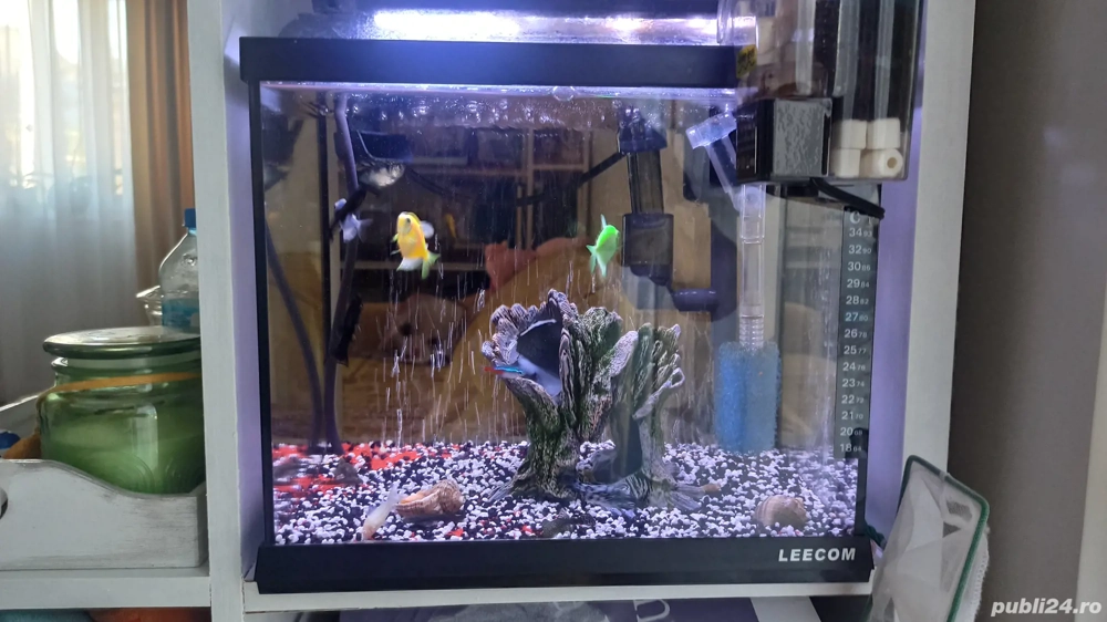 acvariu 15l  complet functional