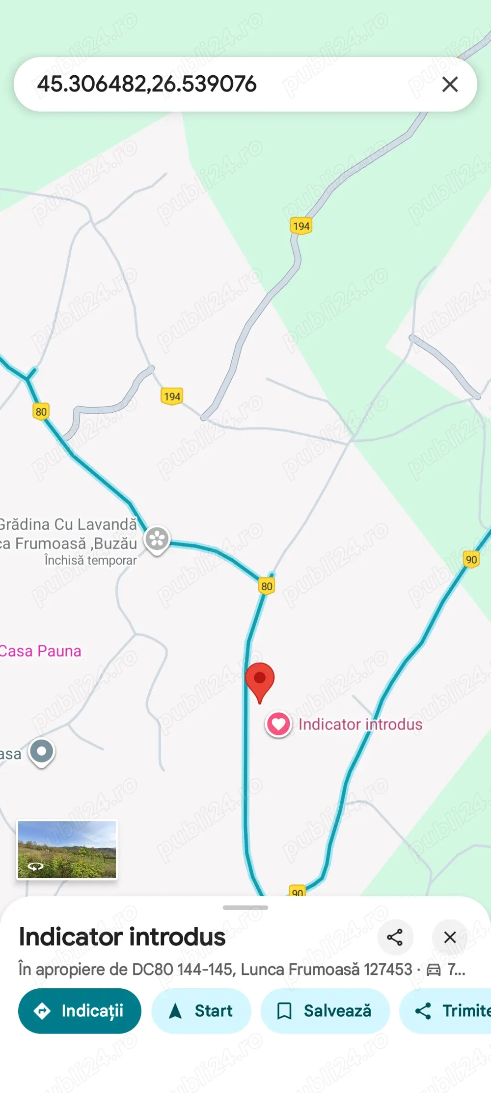 Teren intravilan superb Lunca Frumoasei