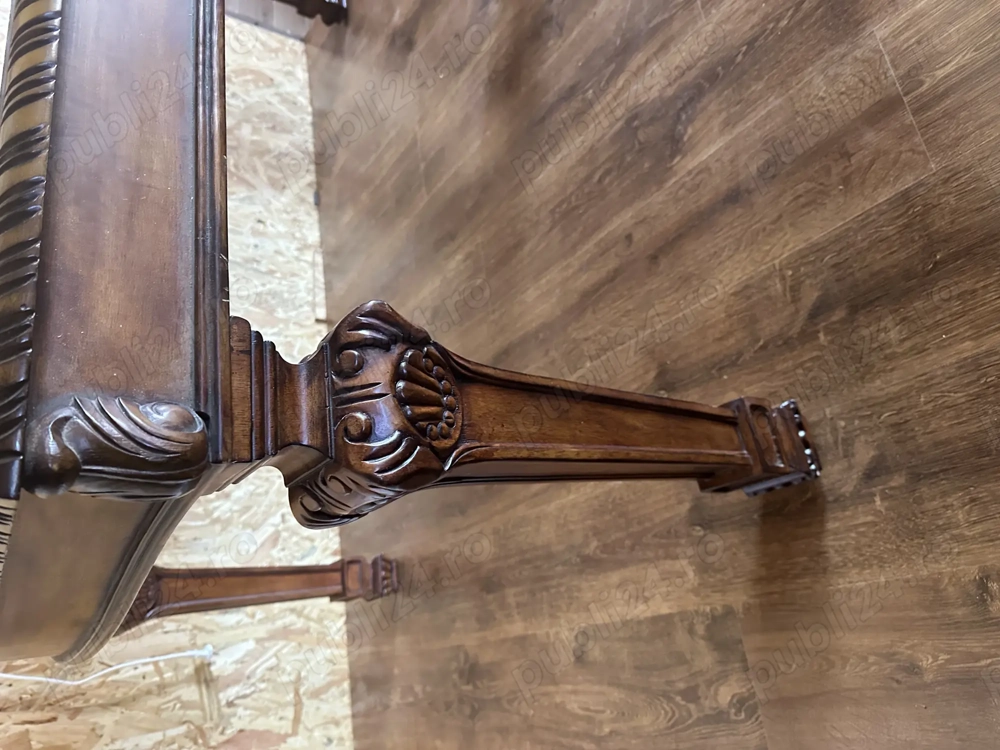 Vand masa lemn masiv sculptata