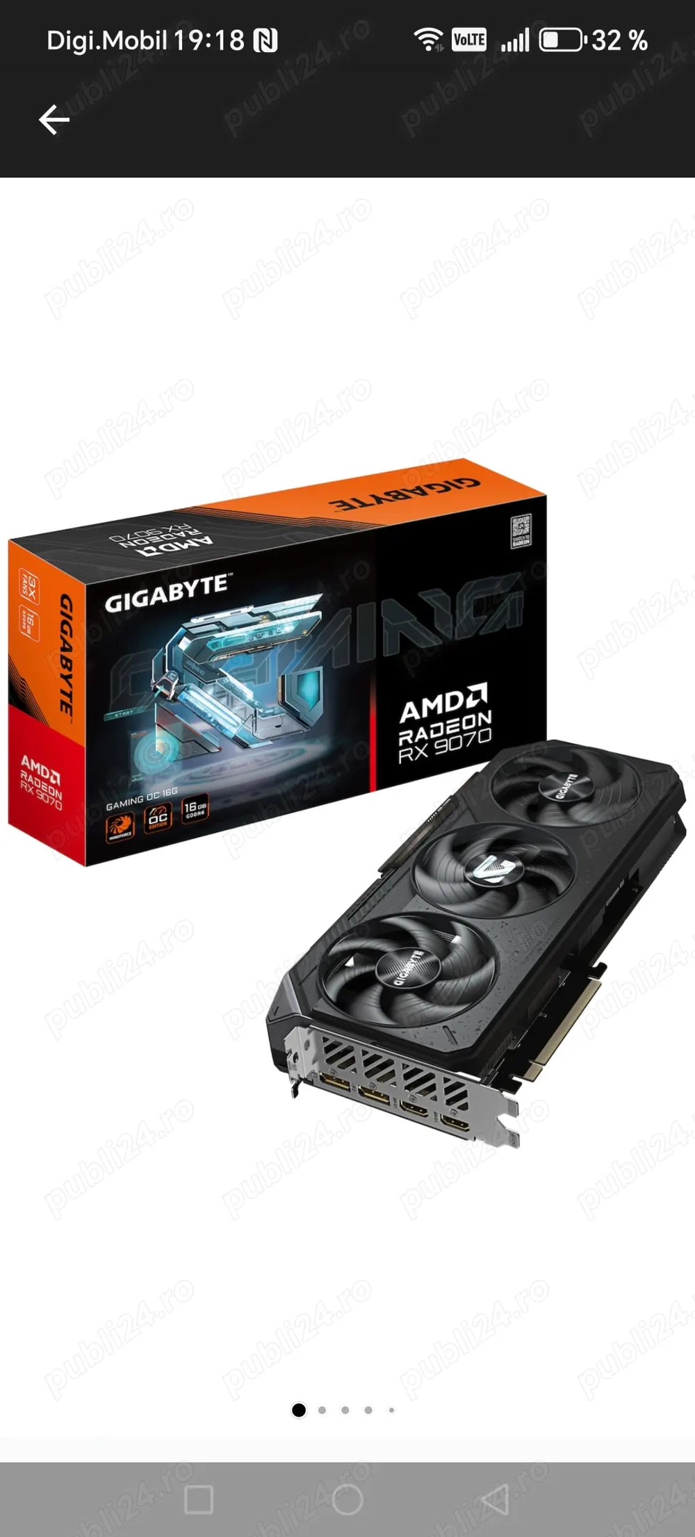 Vând placa video Gigabyte RX 9070 OC 