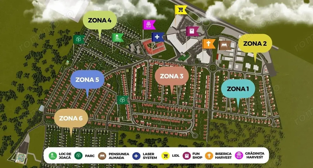 Teren de 577 mp de vanzare cu  toate utilitatile la cheie.