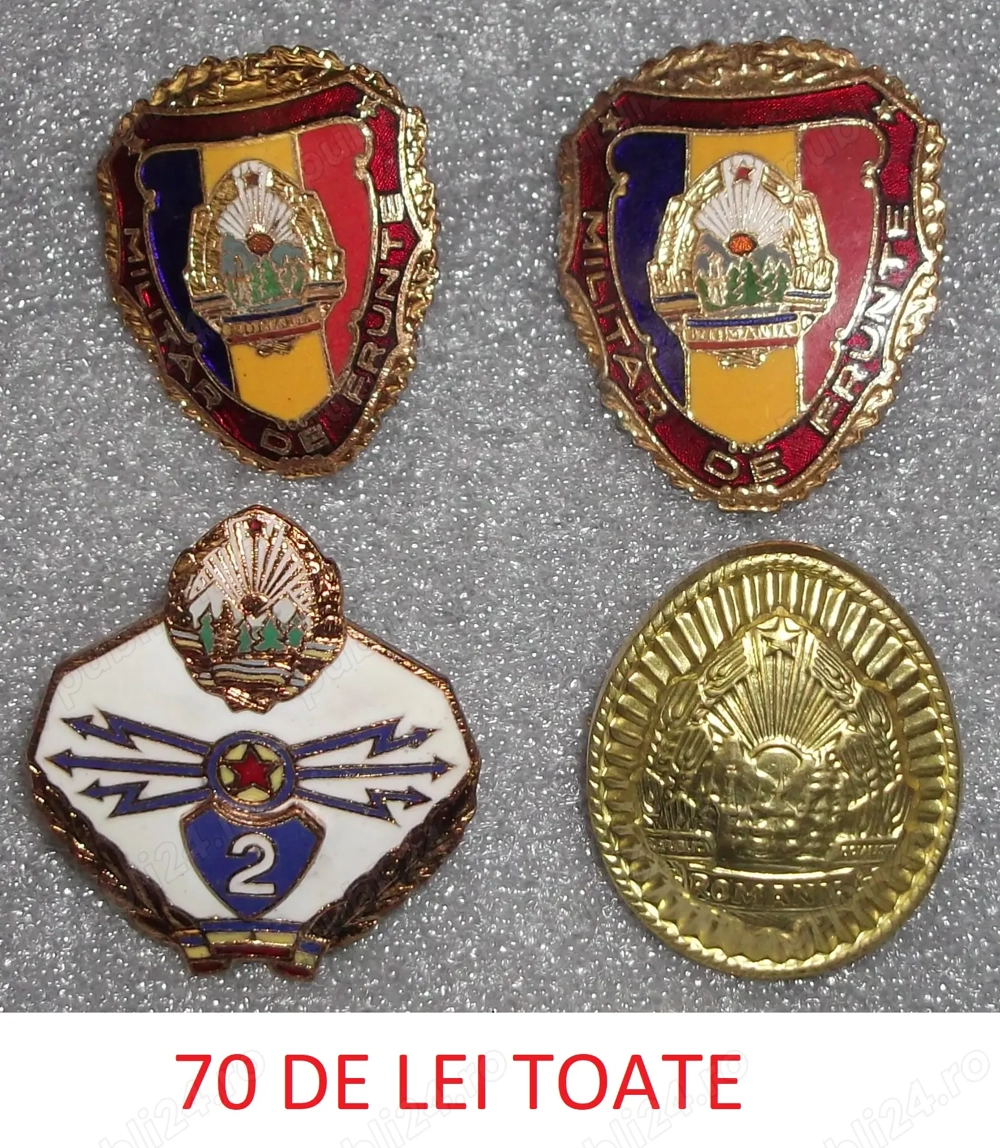 Insigne militare Romania RSR militar de frunte transmisiuni