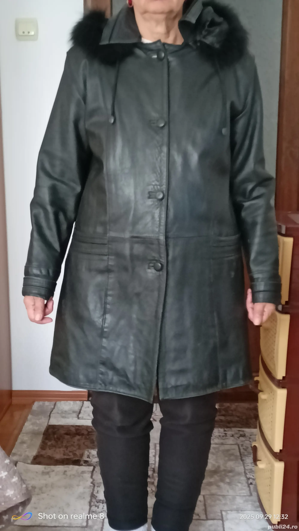 Haină piele de damă 