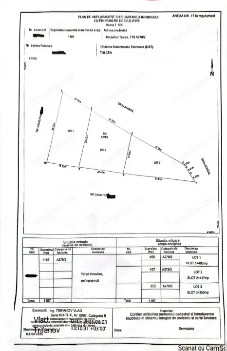 9 MAI- TEREN INTRAVILAN , 3 LOTURI