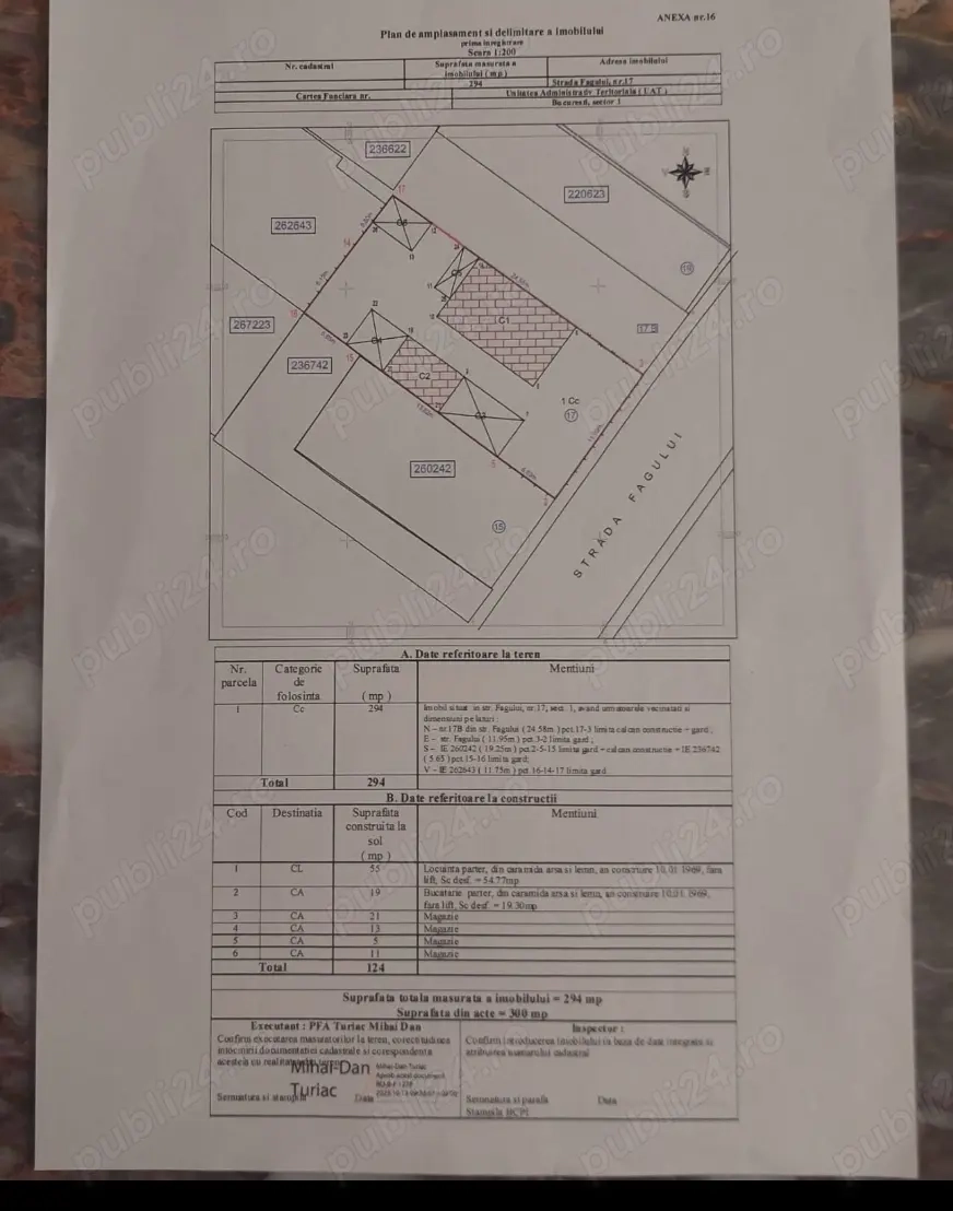 Proprietar, vând teren intravilan 300 m  situat pe strada Fagului sector 1, Calea Giulesti