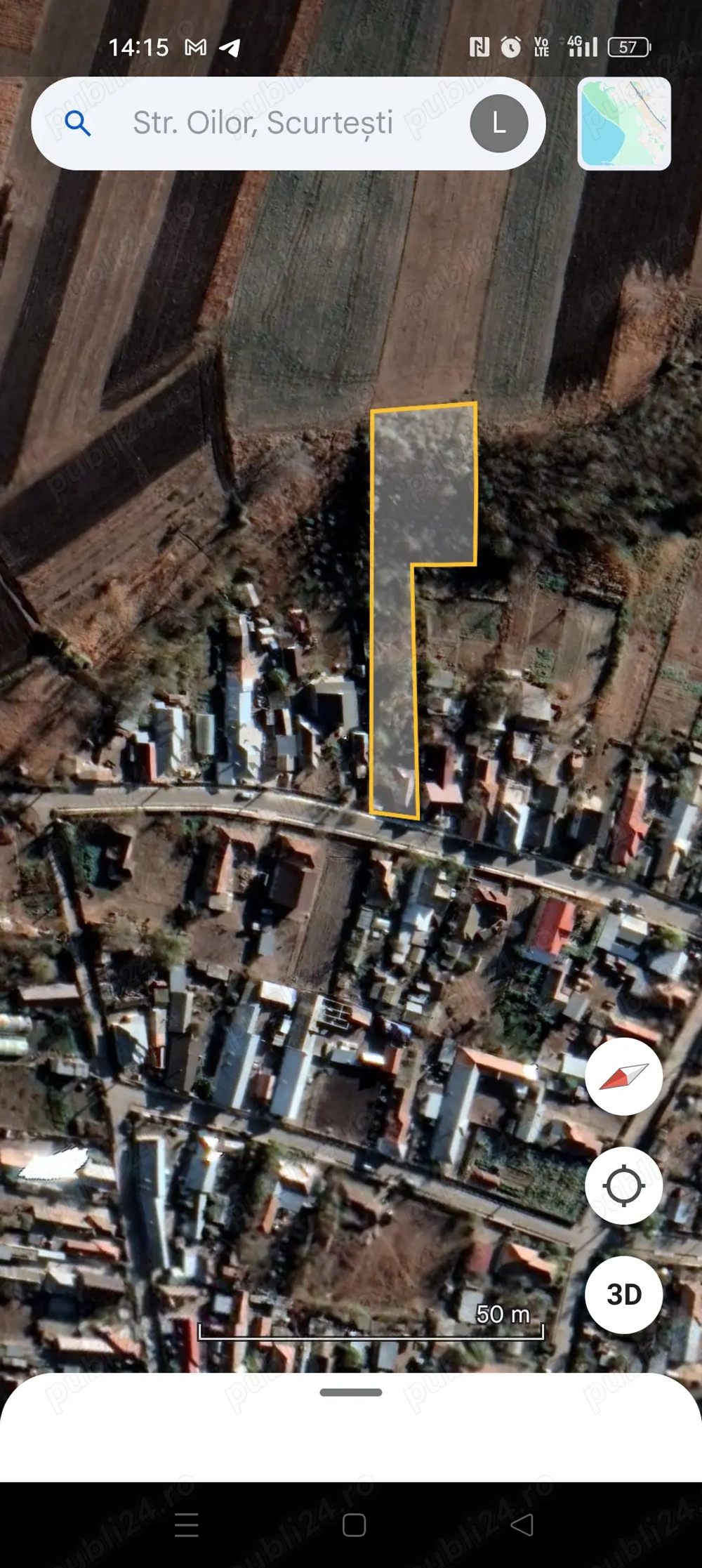 Vând teren intravilan scurtesti 