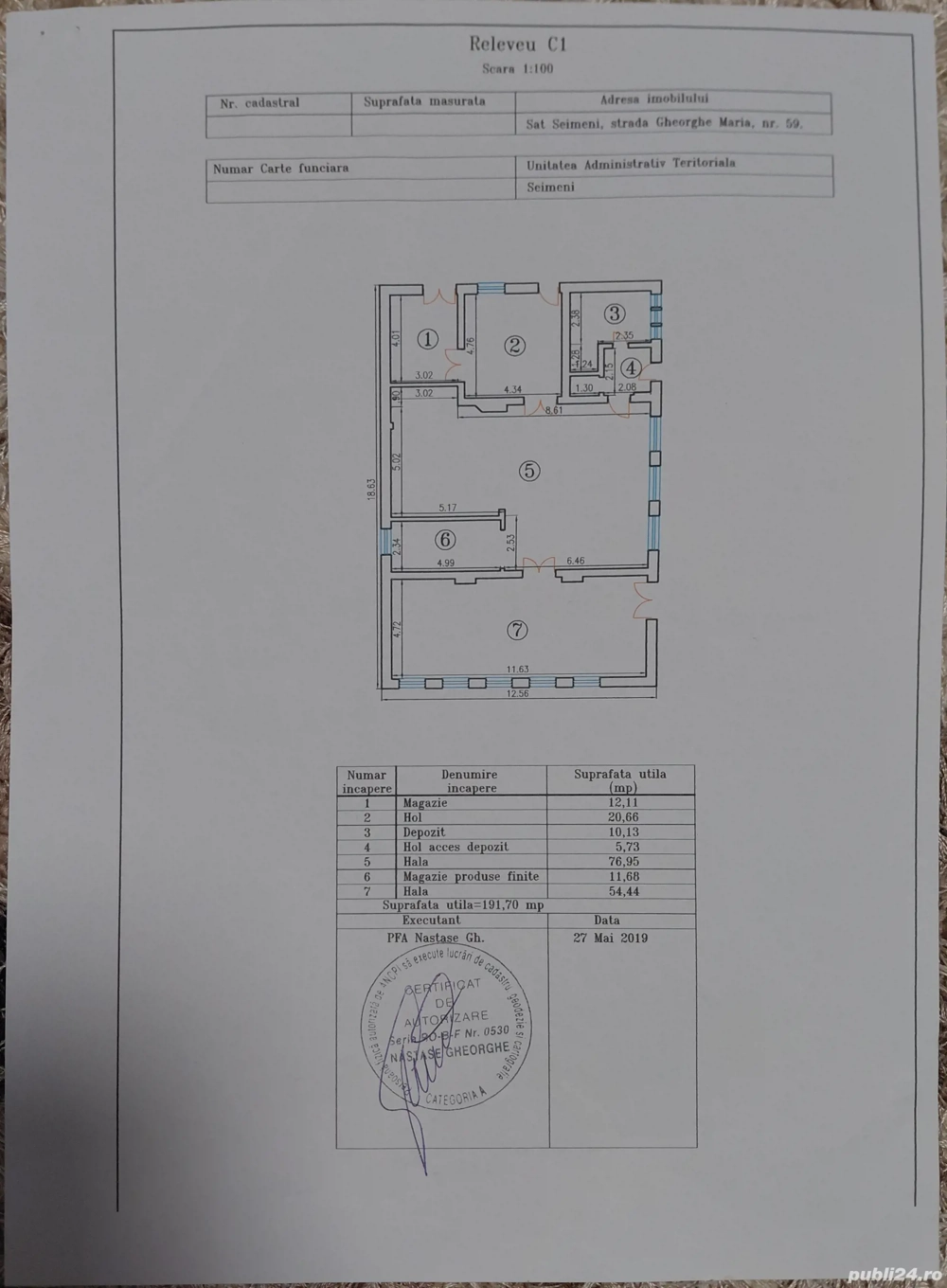 vanzare imobil fosta Brutarie 