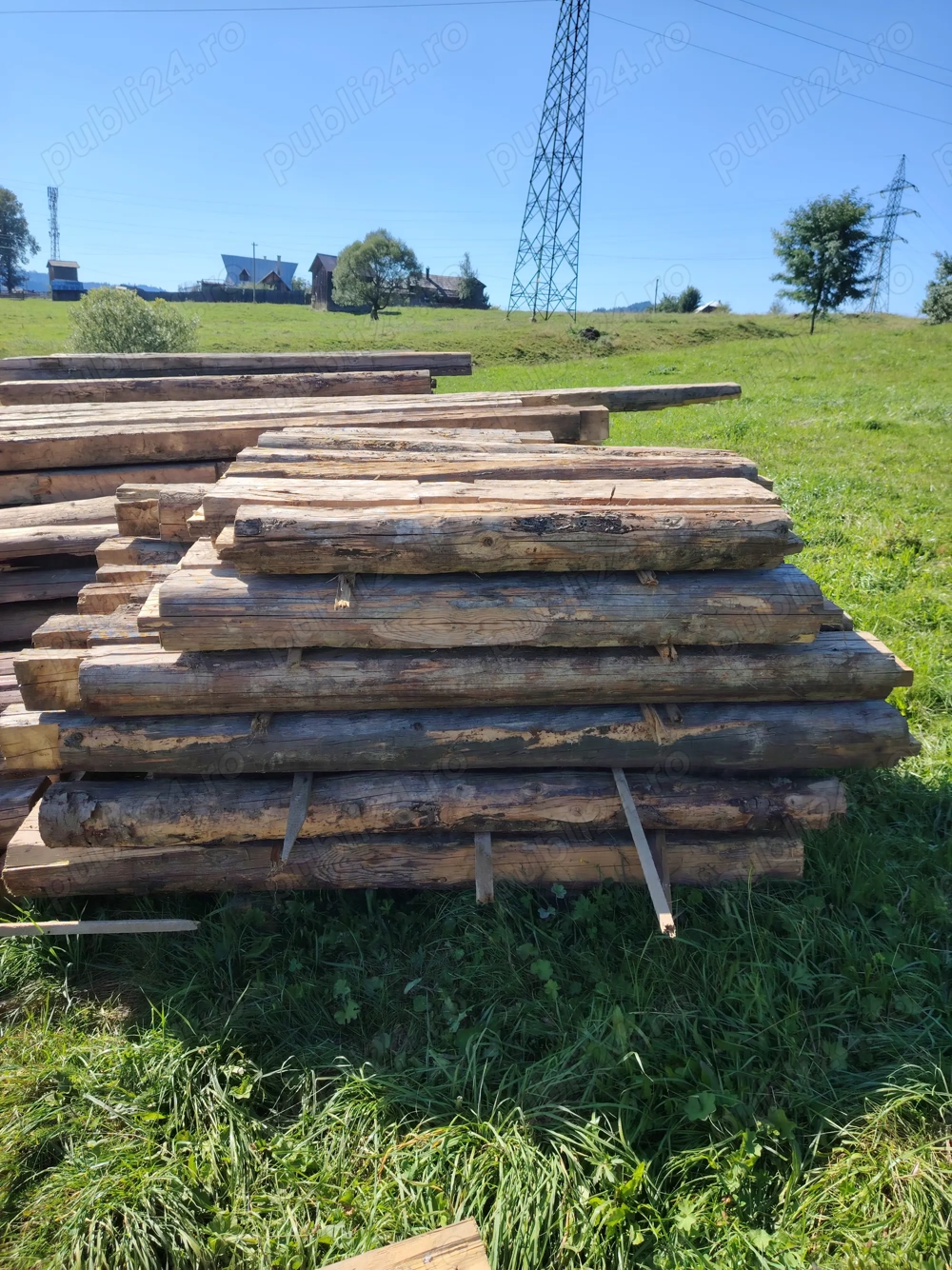 Grinzi de molid rezultate dintr-o casă veche