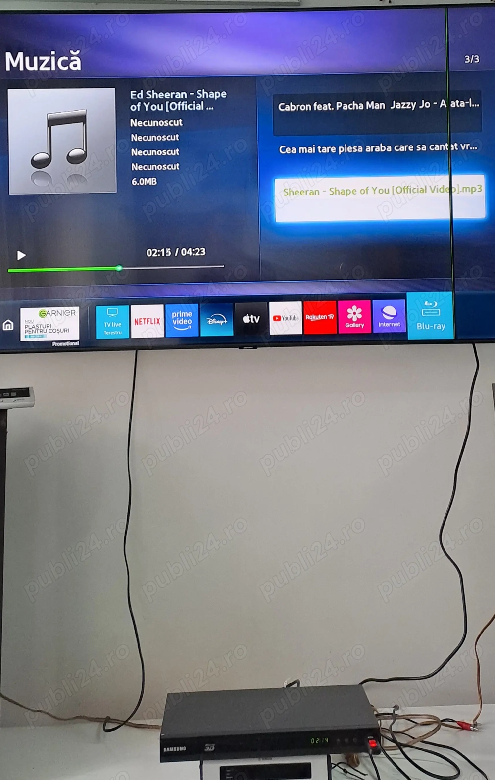 Player 3D Blu-ray Samsung BD-E5500   USB (MKV HDD)   Smart Hub   HDMI