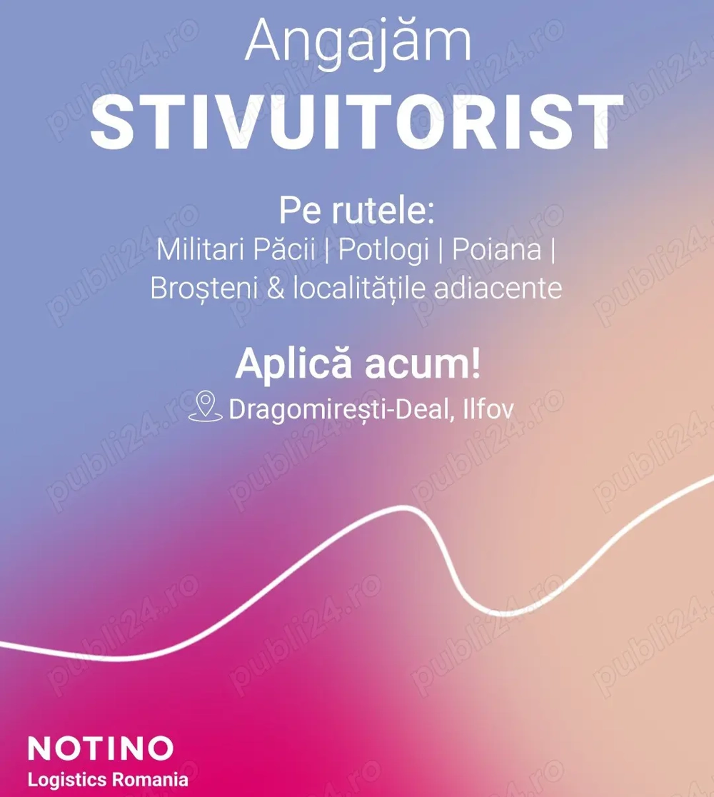 Angajăm Stivuitorist VNA (Dragomirești-Deal, IF) 