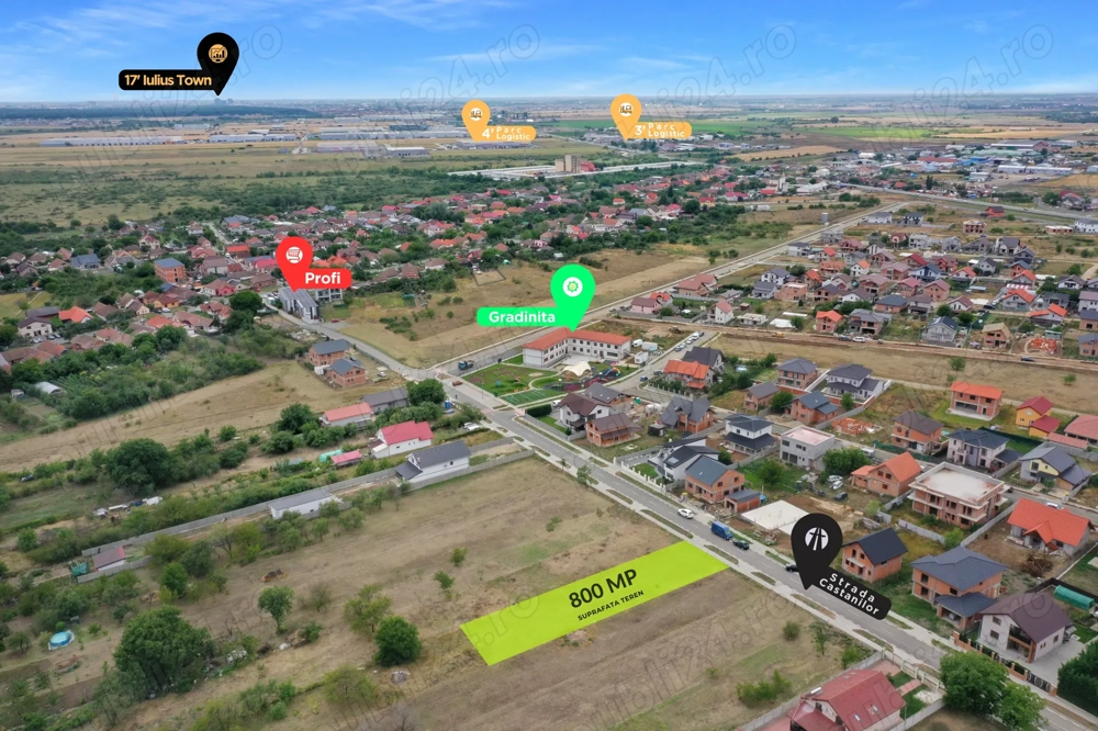 Teren Intravilan | 800 MP | Toate Utilitatile | Cartierul Primaverii | Comision 0