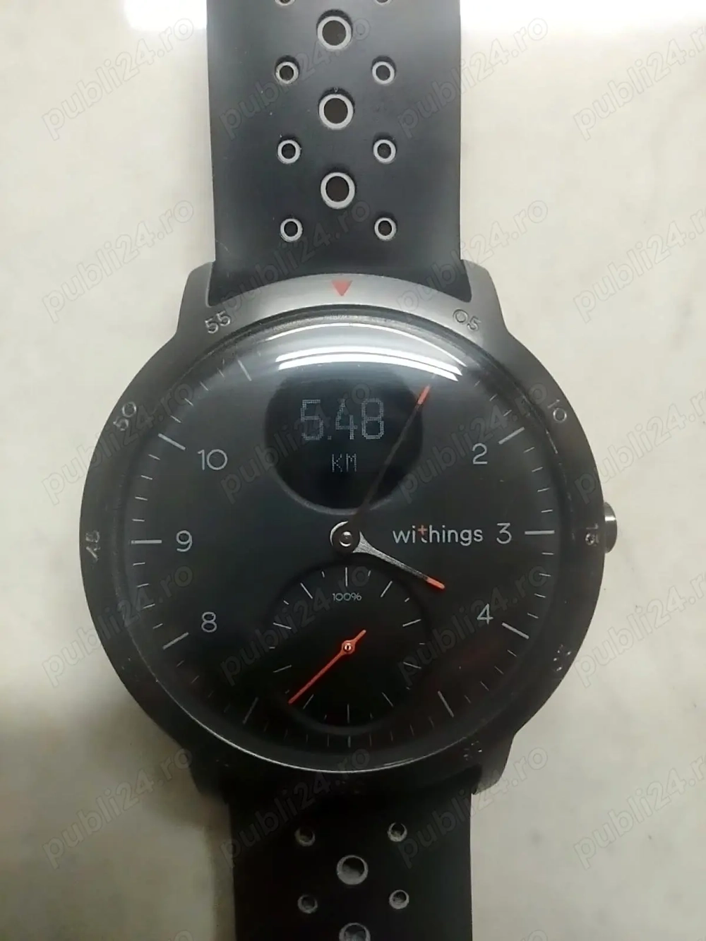 Ceas smartwatch Withings Steel HR Sport 40mm, Black