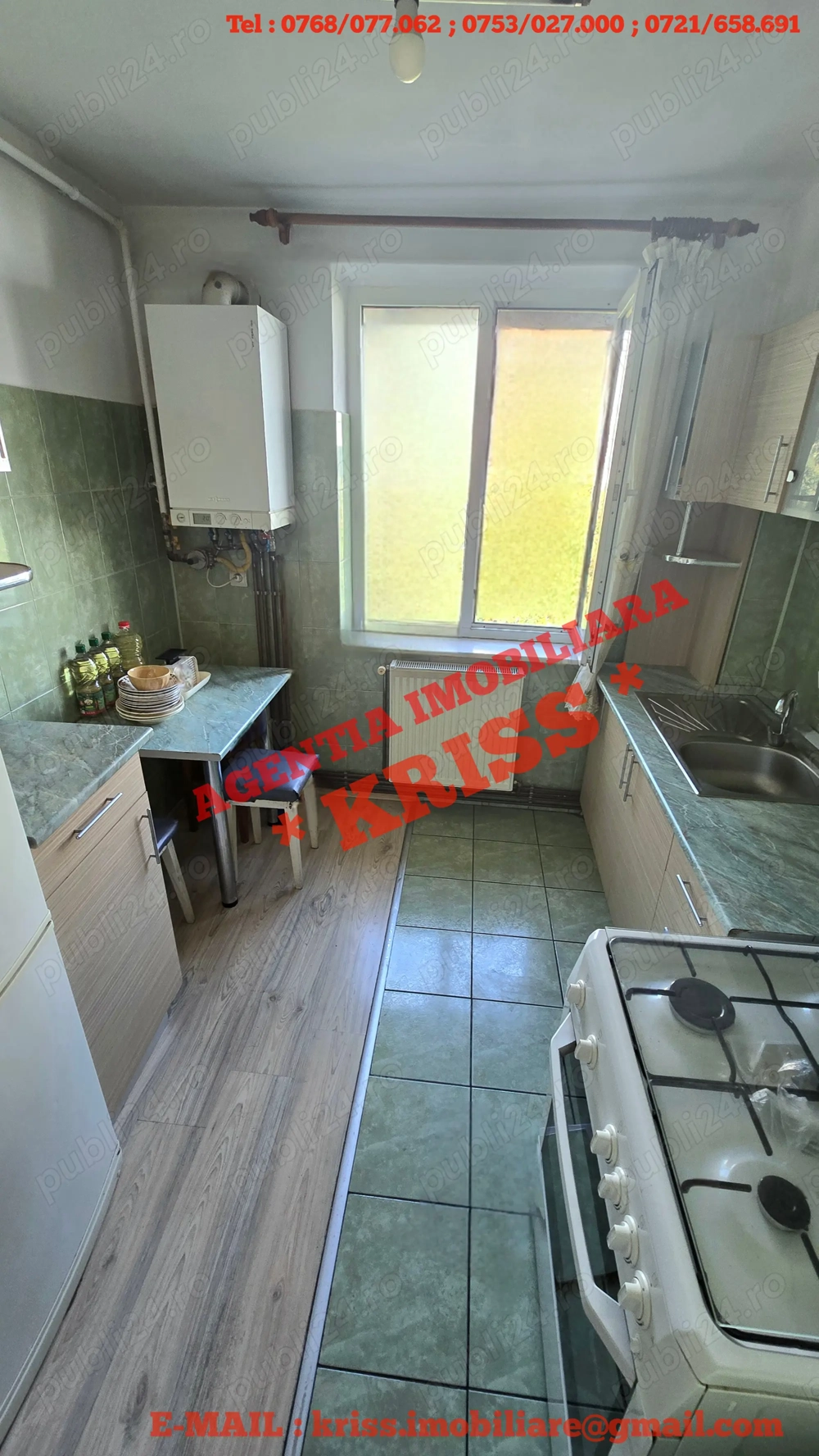 Apartament 3 Camere NEGRU VODĂ Confort 1 Semidecomandat Liber Centrală Termică 58 Mp.