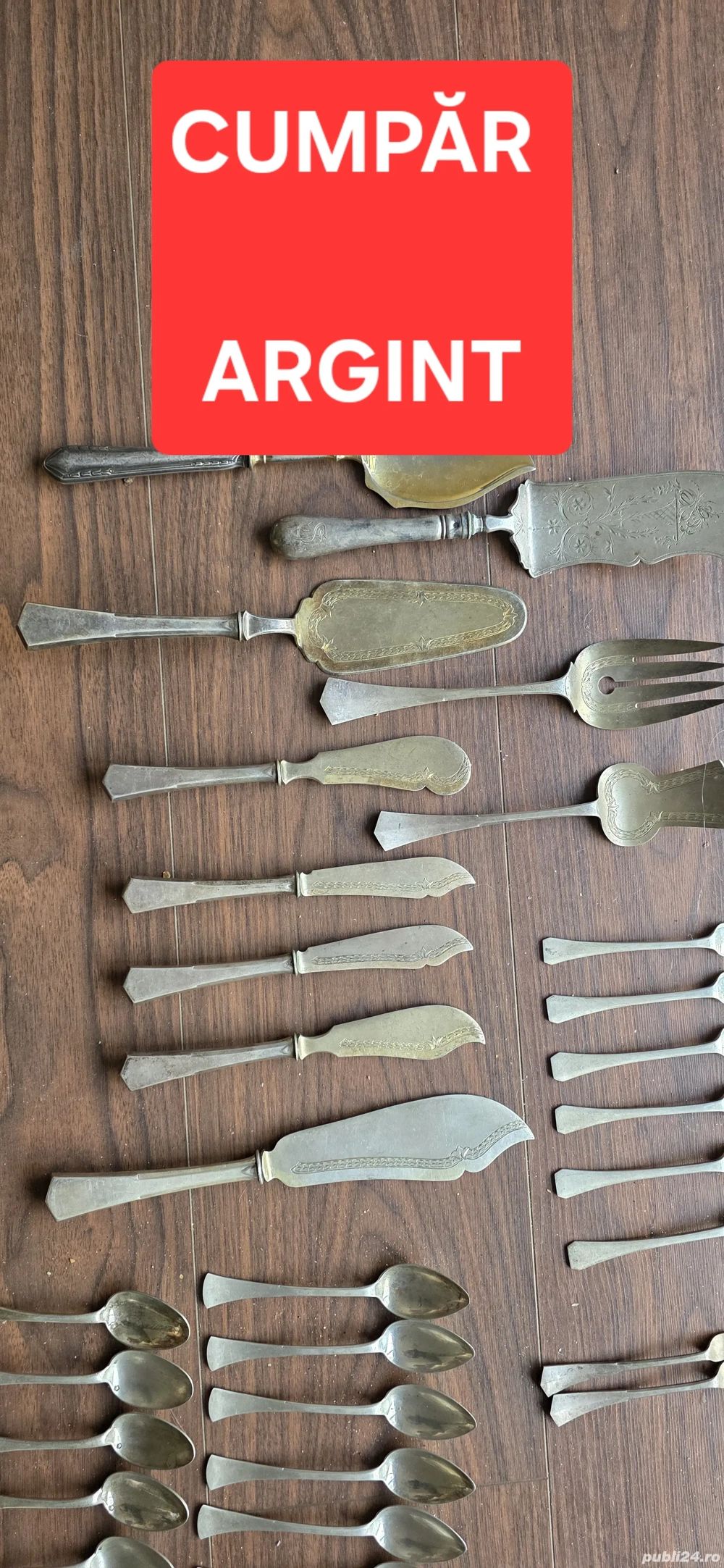 Cumpăr argint pentru topit cumpar 