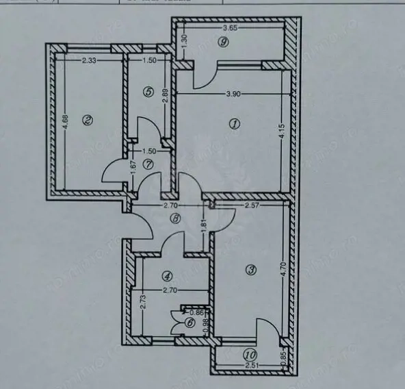 3 CAMERE // C-TIN BREZEANU // DECOMANDAT // 2 BALCOANE