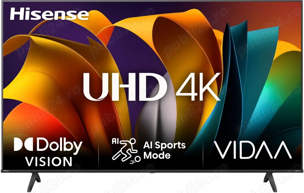 Televizor NOU 139 cm, LED Smart HISENSE, Ultra HD 4K, HDR, 55 inch