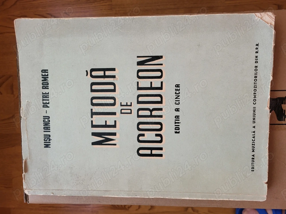 Carte Metoda de Acordeon Misu Iancu-Petre Romea 