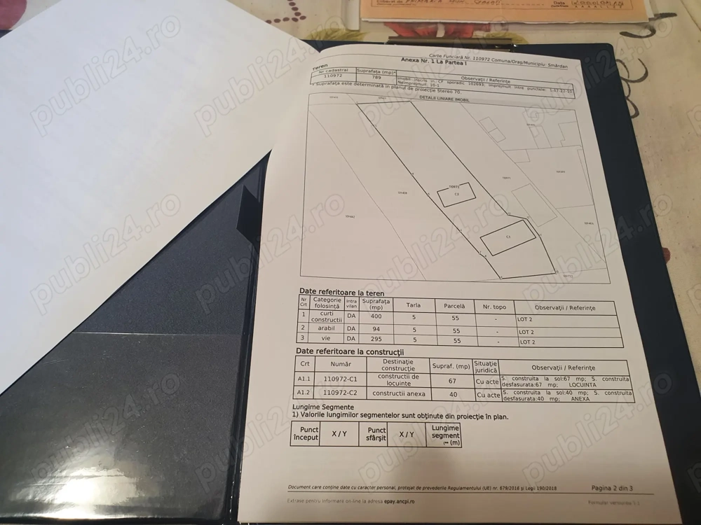 Casa cu teren sat Cismele-com.smardan-jud.Galati