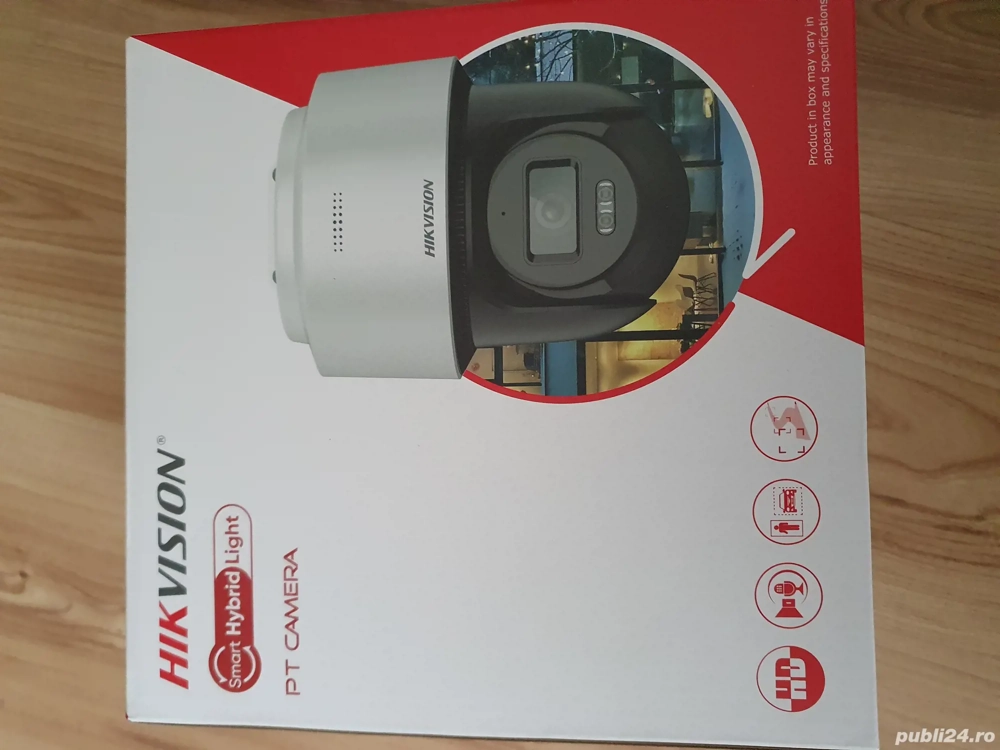 Camera supraveghere IP rotativa PT Hikvision DS-2DE2C400MWG-E(4mm), 4MP 2K, Smart Hybrid Light 30m, 