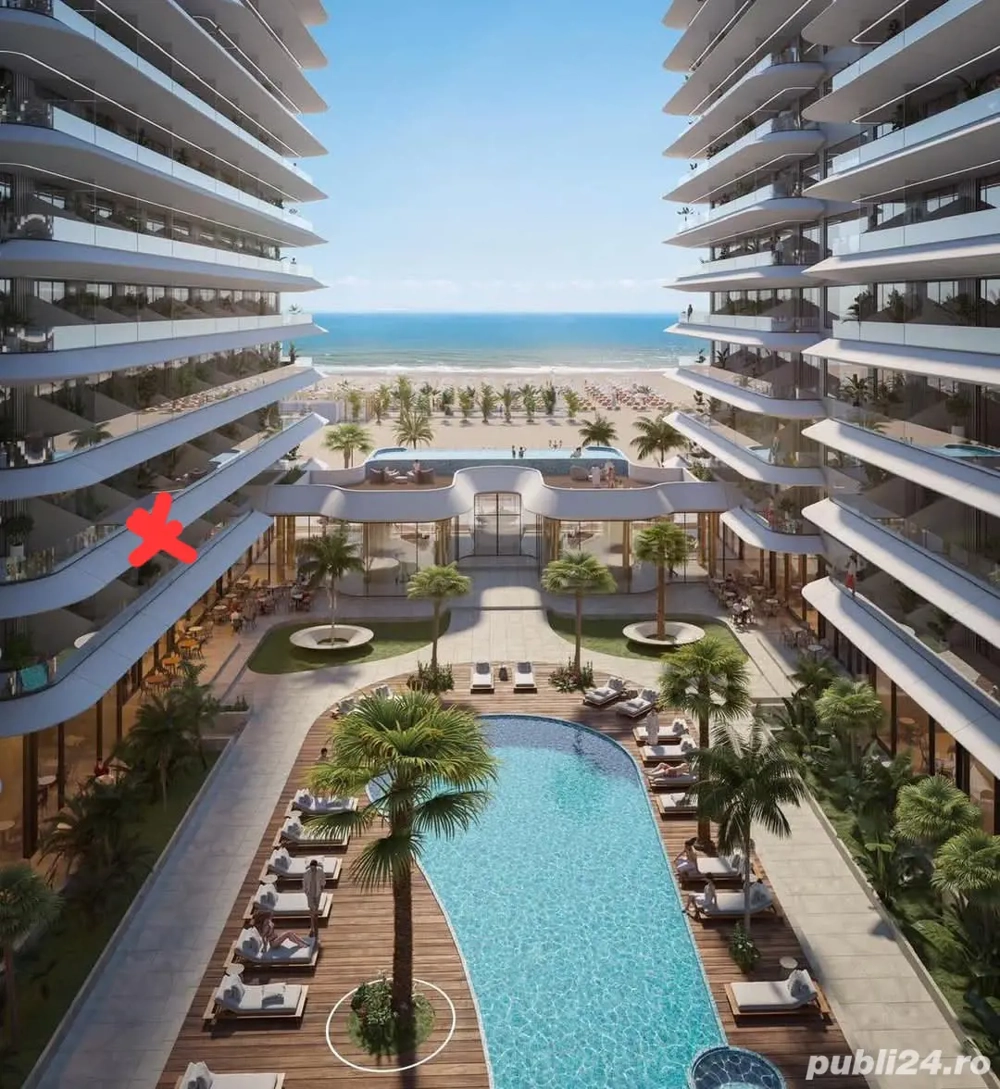 Studio Lux |Parcare gratuita | Vedere frontal mare Mamaia nord 